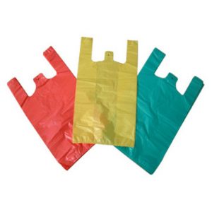 Thank You 5 Line White Red Print Shopping Bags – ANS Plastics Corp.